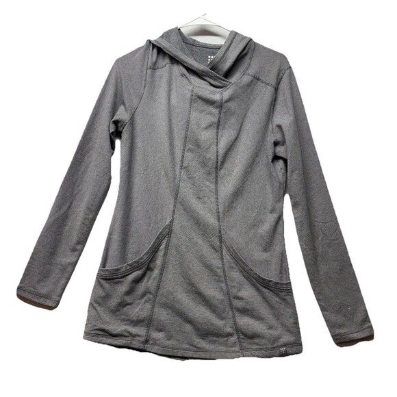 Title Nine Tops - Title Nine Hooded Oversized Sweatshirt Womens Small Pullover Ladies Gray Striped